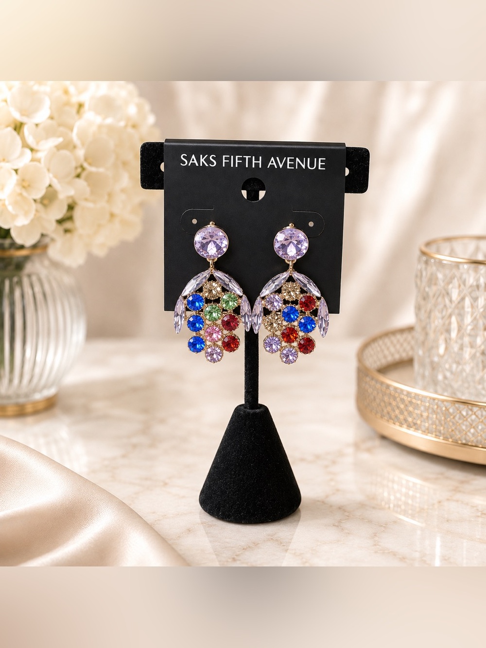 8. Saks Fifth Avenue Colorful Gemstone Earrings